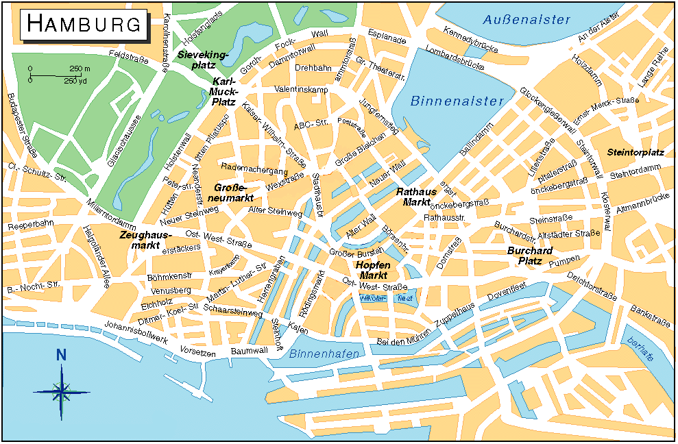 Hamburg map